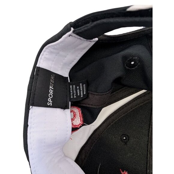 Coca-Cola Consolidated Black & White Sport-Tek Baseball Cap Adjustable Fit - Picture 6 of 6